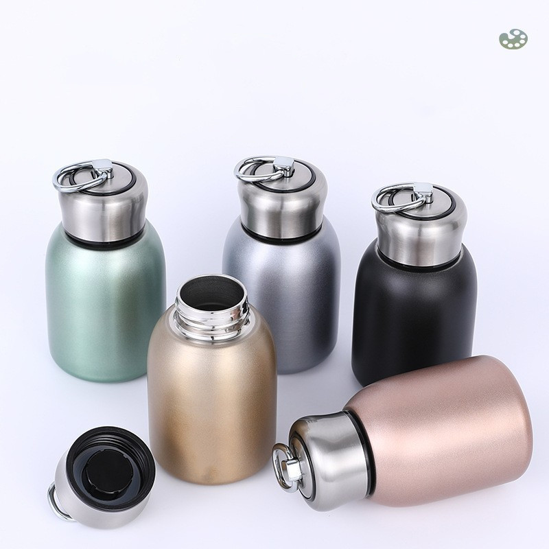 Vacuum Chamber Small - มินิแบบพกพา 300ml แฟชั่นกระติกน้ําร้อนความจุขนาดเล็ก Simple Potbelly THERMOS