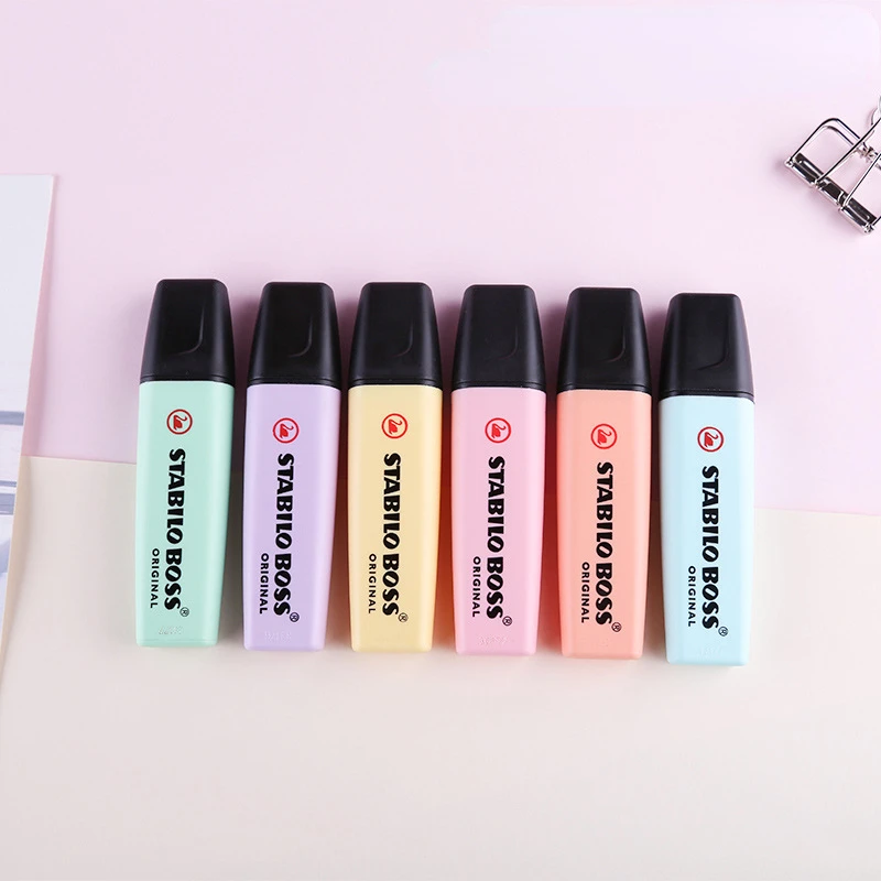 Stabilo Marker Boss - 6 สี STABILO BOSS Macaron สี