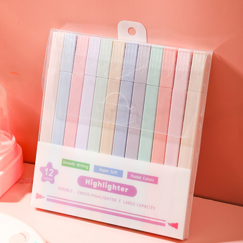 Stabilo Marker Boss - 12 ชิ้น/เซ็ต Double Tip Highlighter ปากกา
