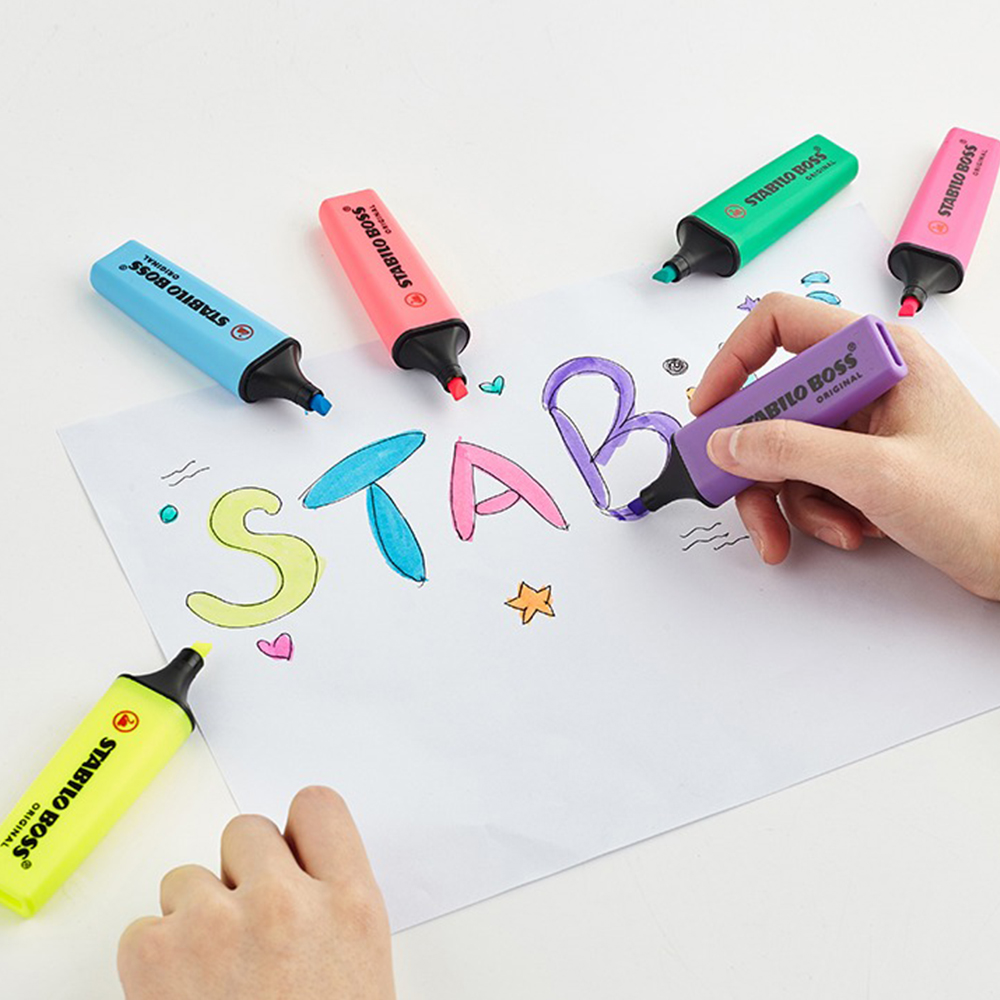 Stabilo Marker Boss - 1pcs เยอรมัน Stabilo Highlighter 70 BOSS