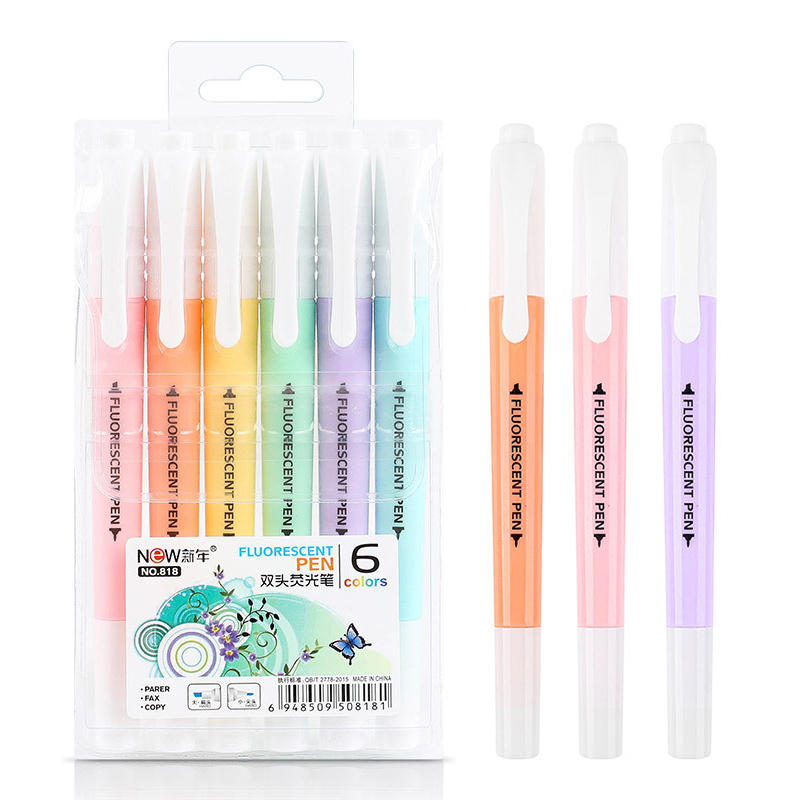 Stabilo Marker Boss - 6 ชิ้น/เซ็ต Double HEAD Fluorescent Highlighter