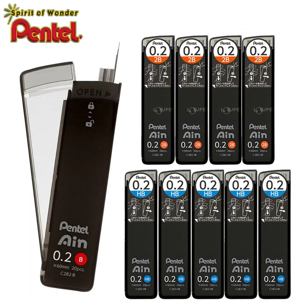 Pentel Pen Energel - 3 กล่อง ดินสอเขียนแบบ Pentel Leads C282