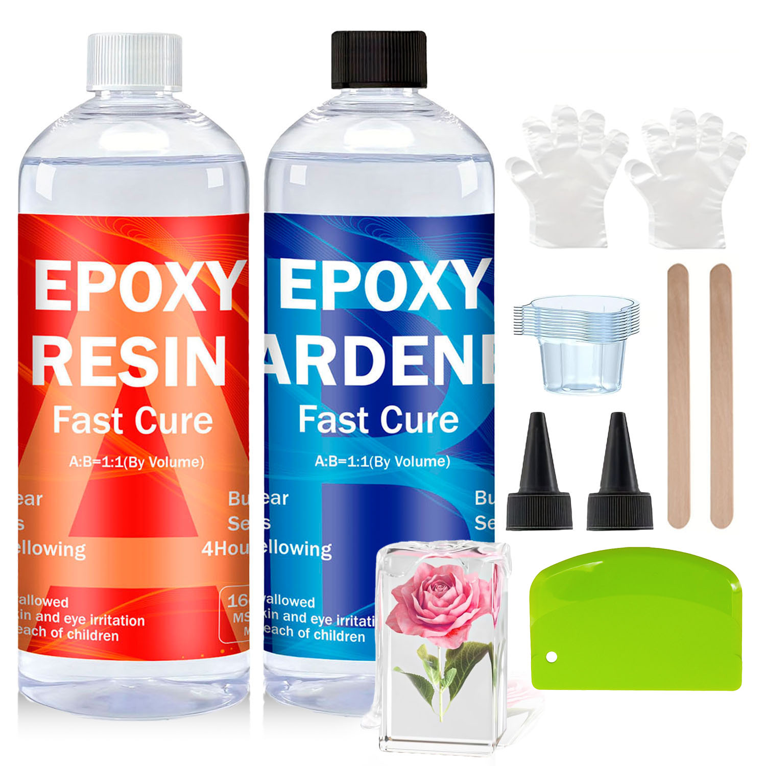 ชุดเรซินอีพ็อกซี่ใส 8oz/16oz/3 - Resin Jewelry Kit บทวิจารณ์และราคา