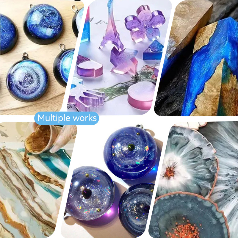 สีเรซิ่นอีพ็อกซี่ลายท้องฟ้าเต็ - Resin Jewelry Kit บทวิจารณ์และราคา