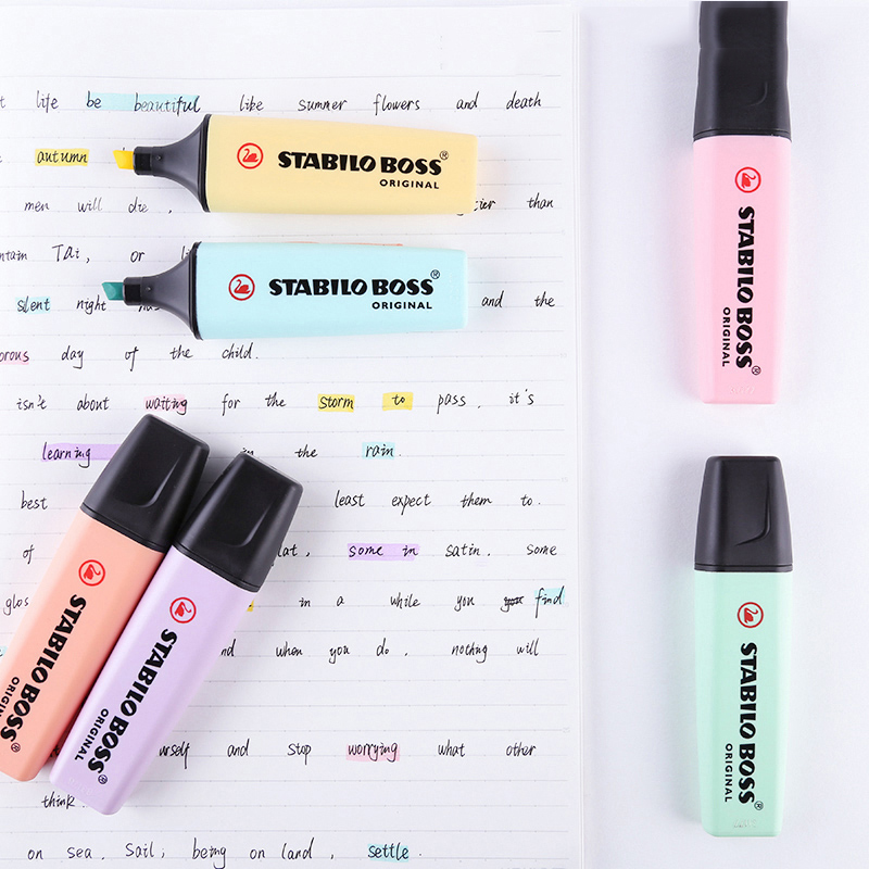 STABILO BOSS Pastel ปากกาเน้นข - Stabilo Marker Boss บทวิจารณ์และราคา