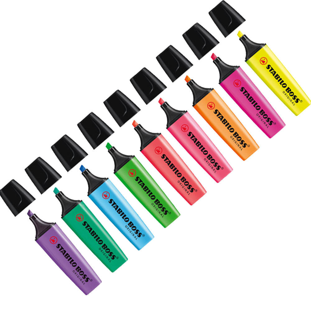 1pcs เยอรมัน Stabilo Highlight - Stabilo Marker Boss บทวิจารณ์และราคา
