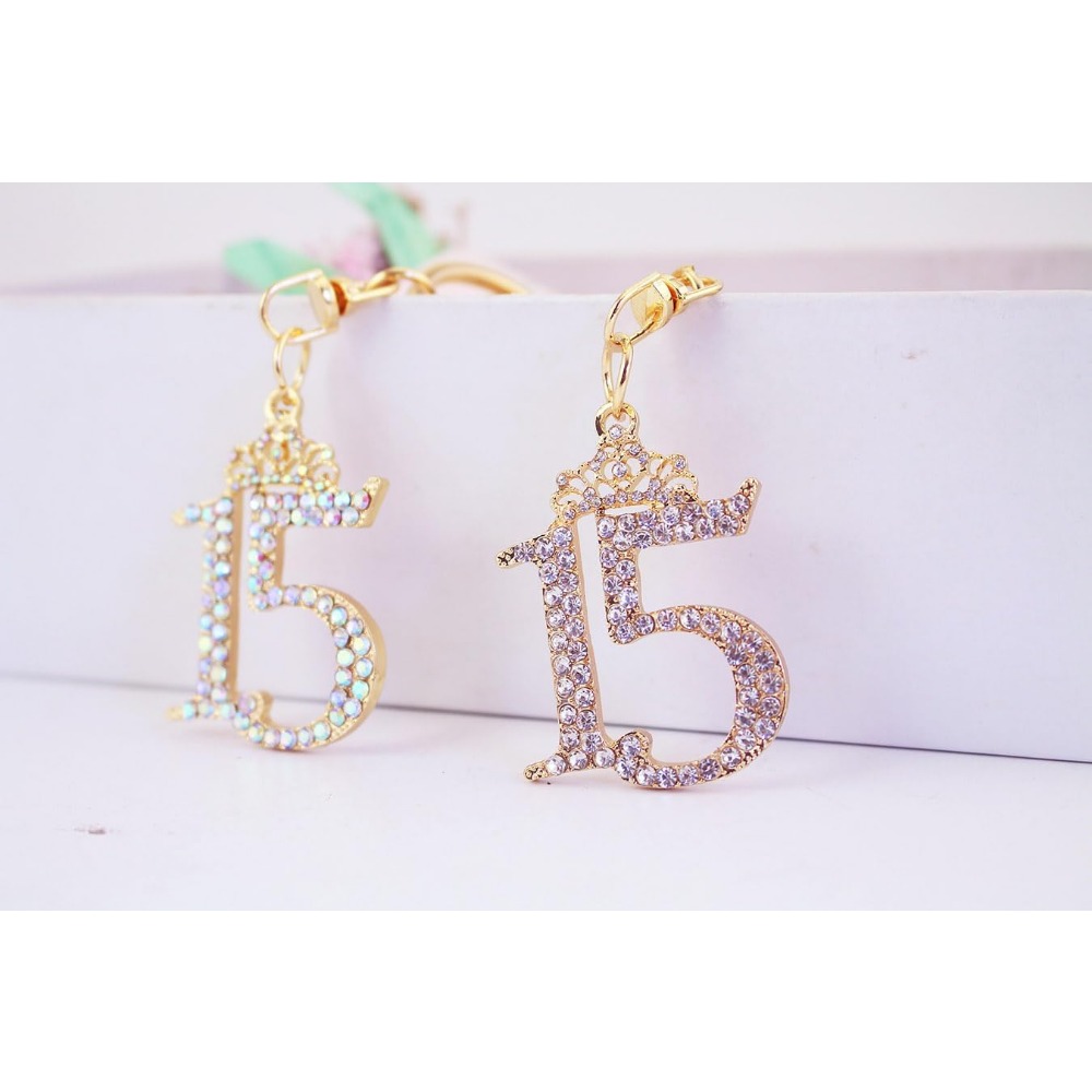 พวงกุญแจรถประดับเพชรหมายเลข 15 - Resin Glitter Pack บทวิจารณ์และราคา