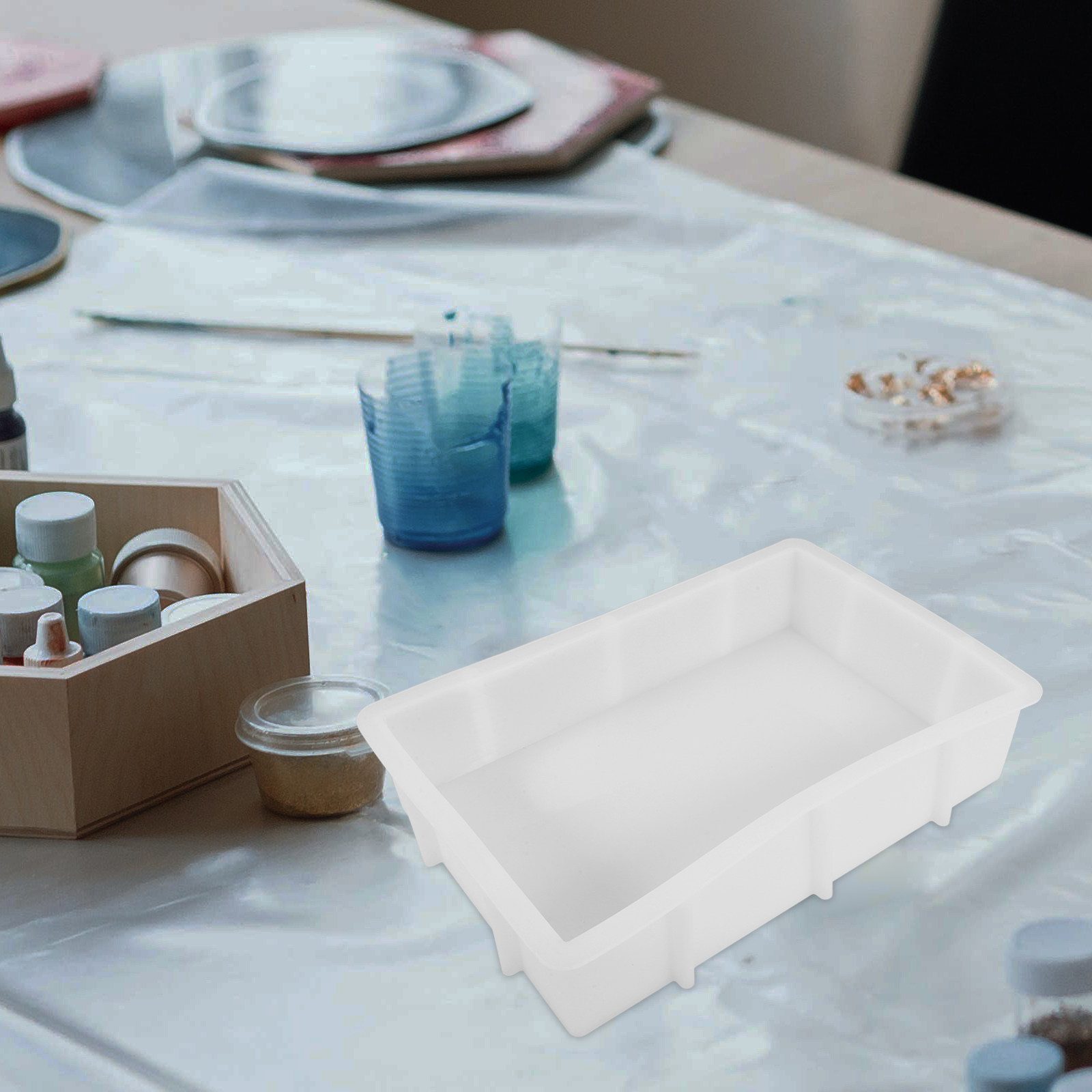 แม่พิมพ์ซิลิโคนเรซิ่นรูปทรงสี่ - Silicone Mold Tray บทวิจารณ์และราคา