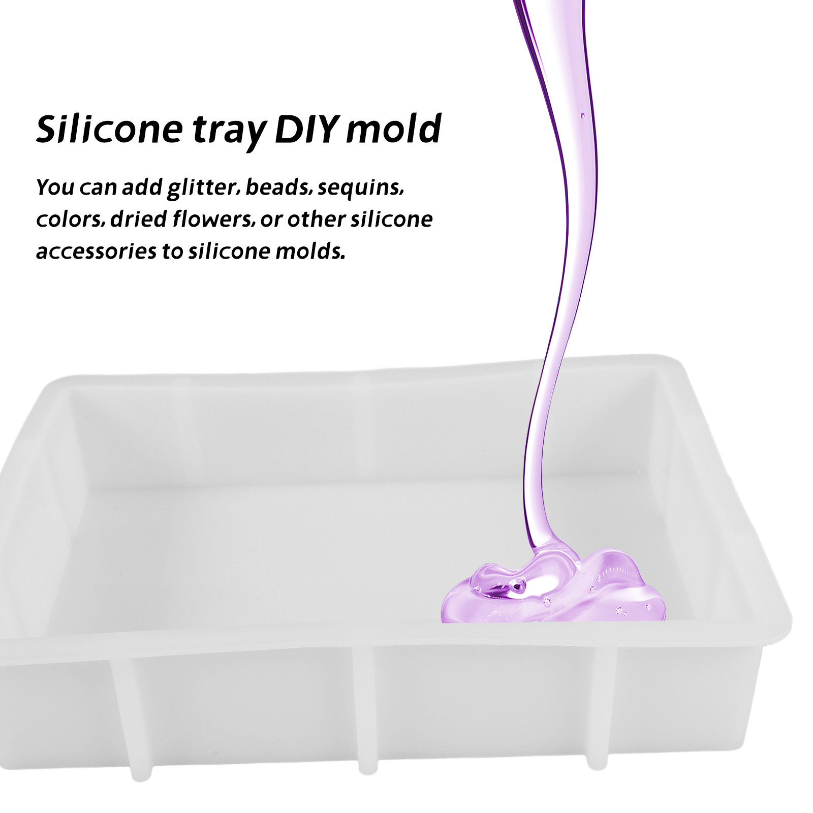 แม่พิมพ์ซิลิโคนเรซิ่นรูปทรงสี่ - Silicone Mold Tray บทวิจารณ์และราคา