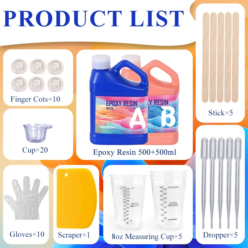 ชุดอีพ็อกซี่เรซิ่นผสมง่าย ใสเห - Resin Jewelry Kit บทวิจารณ์และราคา