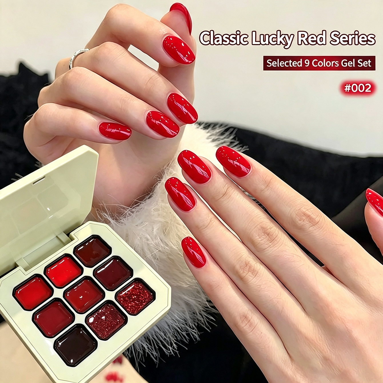 เจลทาเล็บสีแดงคลาสสิก 9 สี, เจ - Resin Glitter Pack บทวิจารณ์และราคา