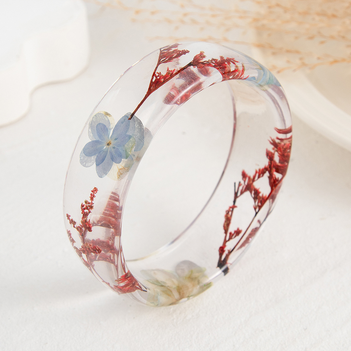 Vintage ดอกไม้อะคริลิคใสกว้างก - Dried Flower Bulk บทวิจารณ์และราคา