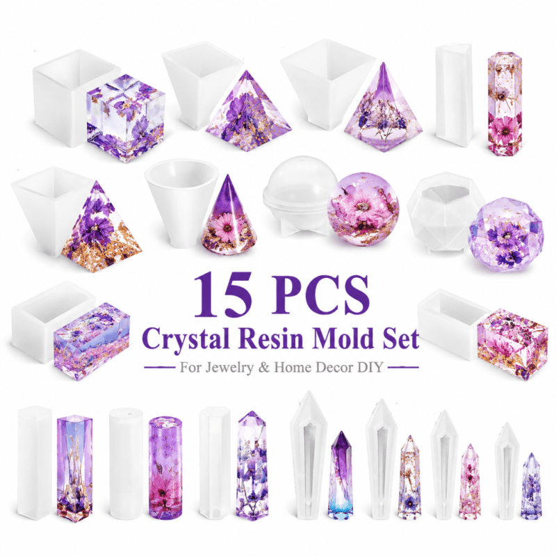 ชุดแม่พิมพ์ซิลิโคนเรซินคริสตัล - Resin Jewelry Kit บทวิจารณ์และราคา