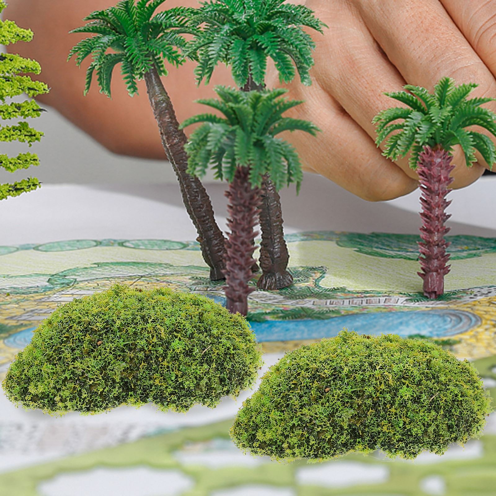 12 ชิ้นประดิษฐ์ Moss RocksFake - Terrarium Moss Art บทวิจารณ์และราคา