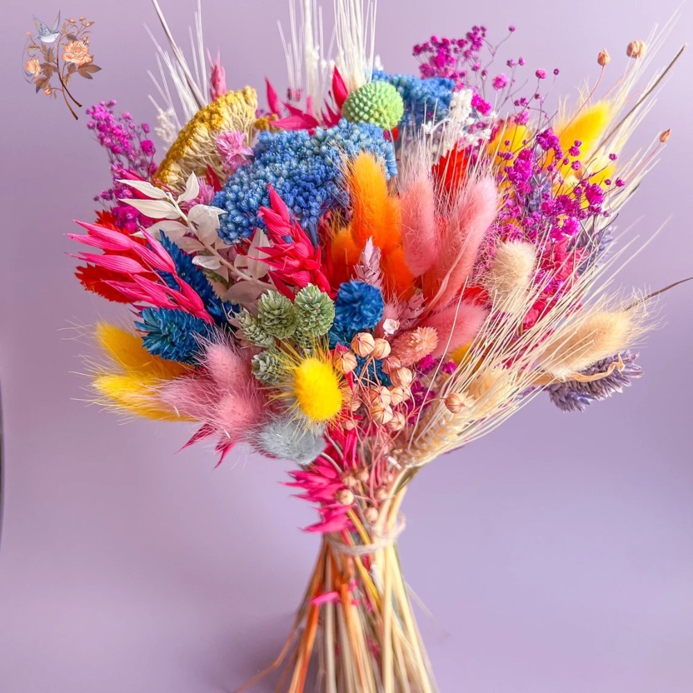 ช่อดอกไม้แห้งหลากสีสันสำหรับเจ - Dried Flower Bulk บทวิจารณ์และราคา