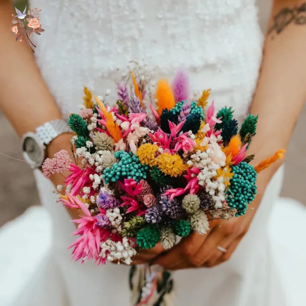 ช่อดอกไม้แห้งหลากสีสันสำหรับเจ - Dried Flower Bulk บทวิจารณ์และราคา