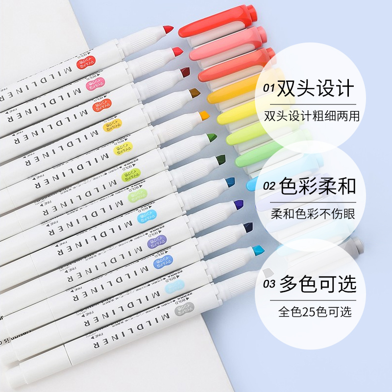 5/10pcs ZEBRA Highlighter ปากก - Stabilo Marker Boss บทวิจารณ์และราคา