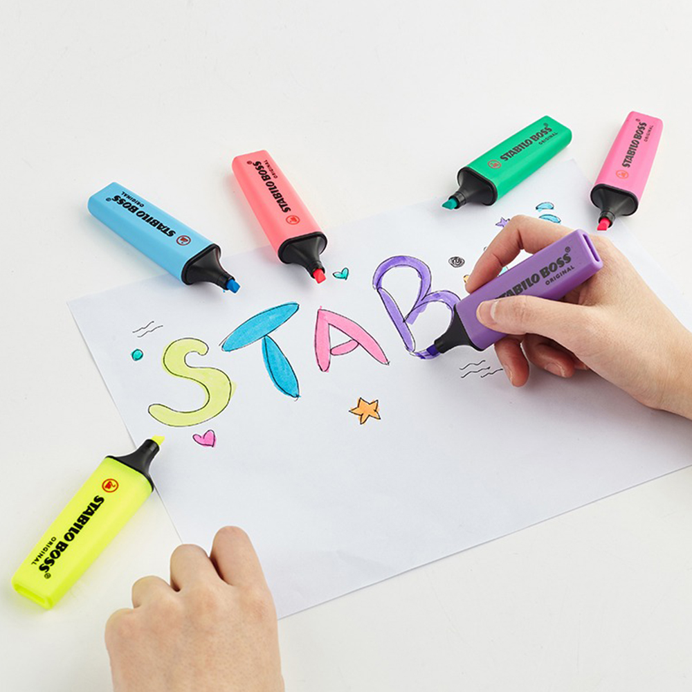1pcs เยอรมัน Stabilo Highlight - Stabilo Marker Boss บทวิจารณ์และราคา