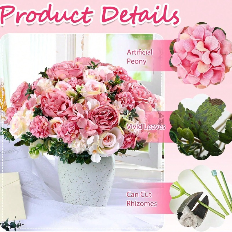 ช่อดอกกุหลาบผ้าไหมเทียมขนาด 32 - Dried Flower Bulk บทวิจารณ์และราคา