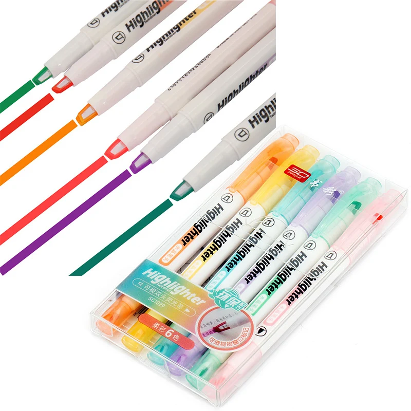 6 สี/ชุดที่ไม่ซ้ํากัน Window T - Stabilo Marker Boss บทวิจารณ์และราคา