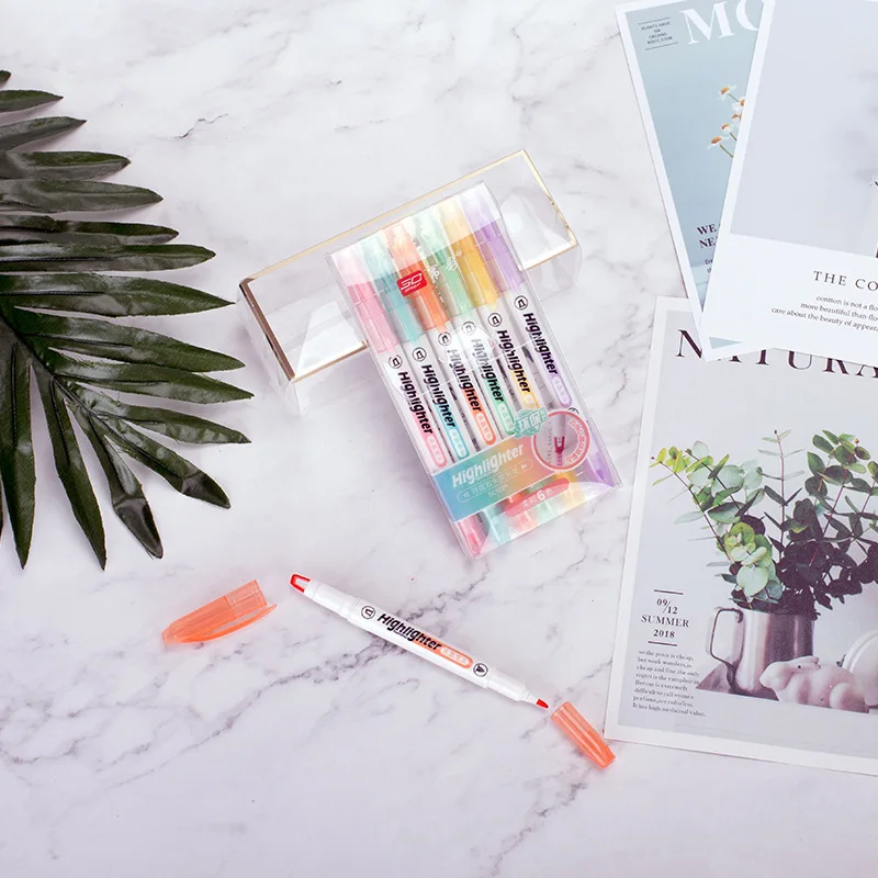 6 สี/ชุดที่ไม่ซ้ํากัน Window T - Stabilo Marker Boss บทวิจารณ์และราคา