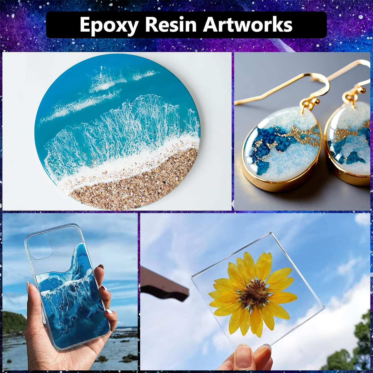 ชุดเรซิ่นอีพ็อกซี่ใส 1000 มล.  - Resin Jewelry Kit บทวิจารณ์และราคา